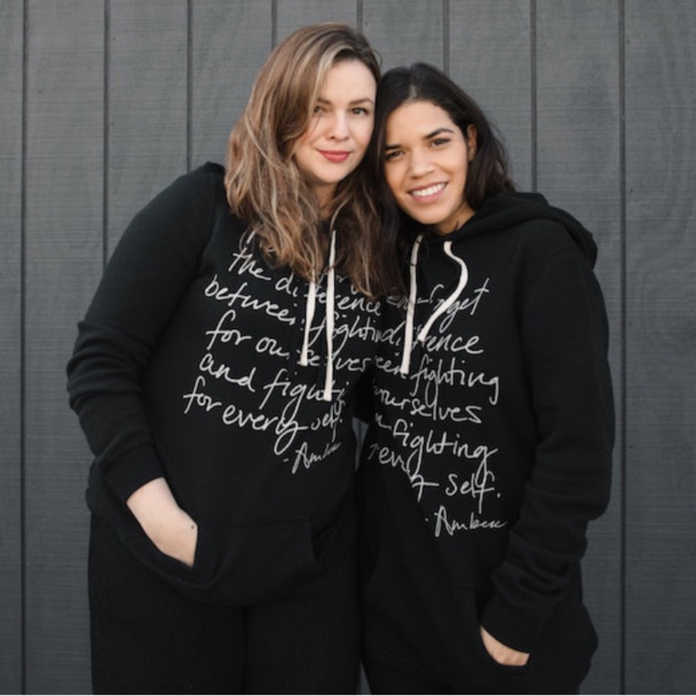 My Sister x Amber Tamblyn collection hoodie.